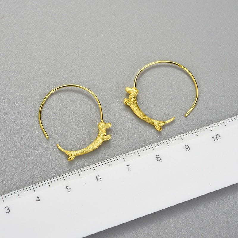 Run Dachshund Run - Hoop Earrings | NEW - MetalVoque