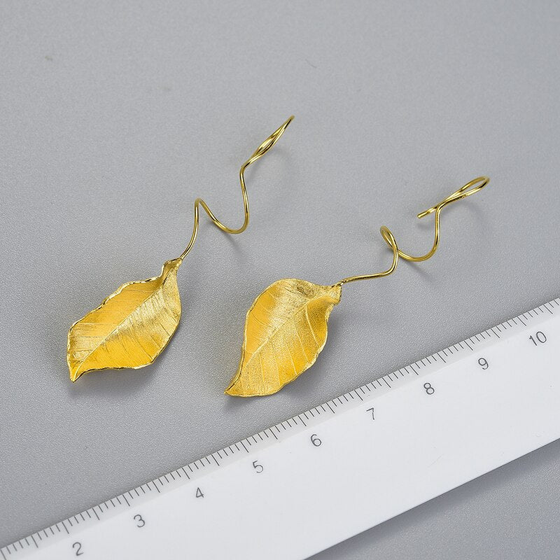 Autumn Leaf - Dangle Earrings | NEW - MetalVoque