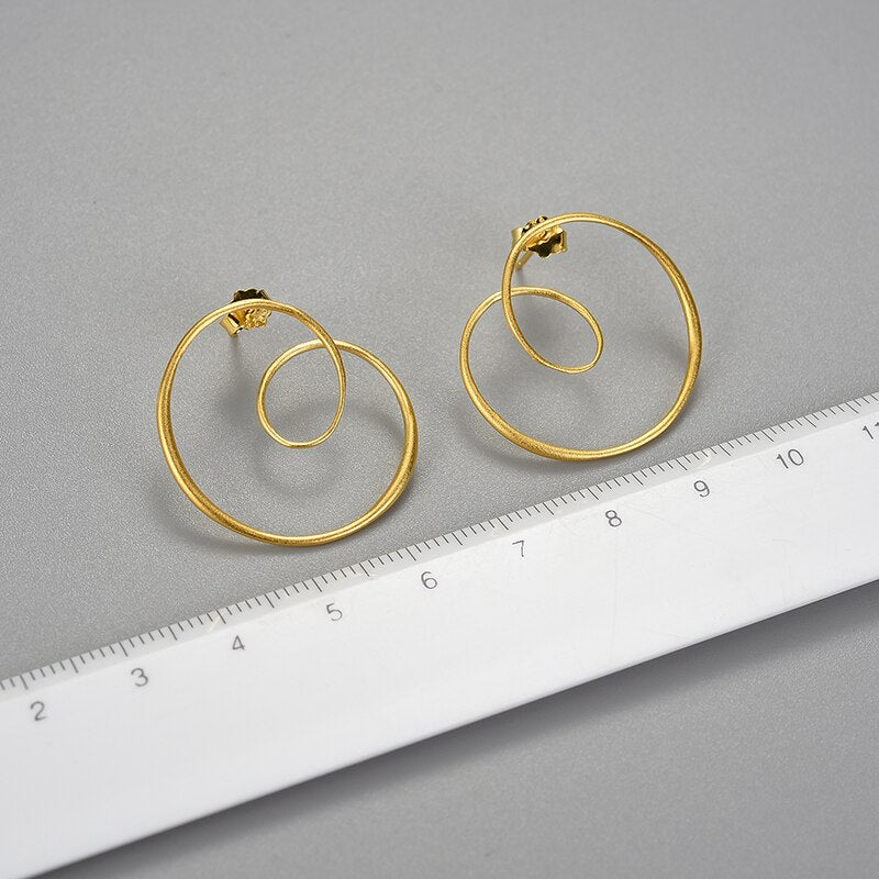 Spiralious - Stud Earrings