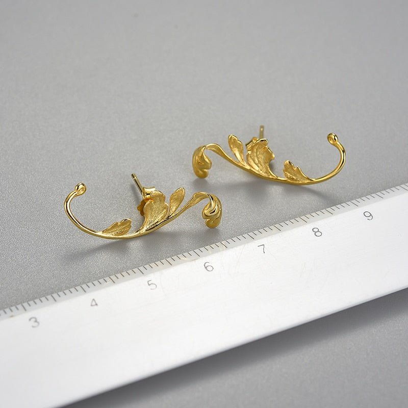 Acanthus Leaf - Stud Earrings | NEW - MetalVoque