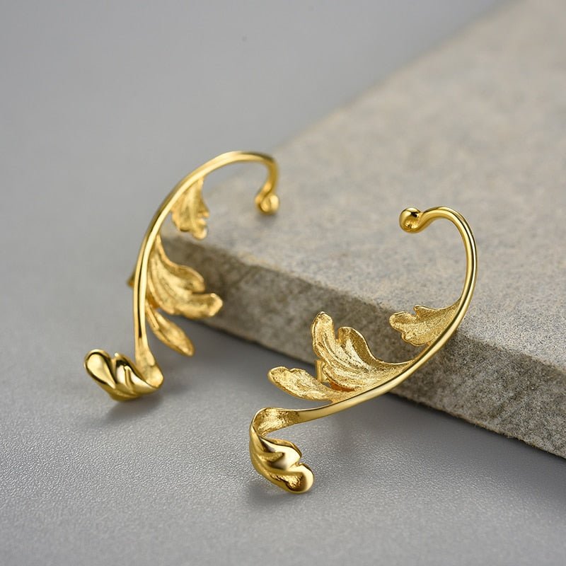 Acanthus Leaf - Stud Earrings | NEW - MetalVoque