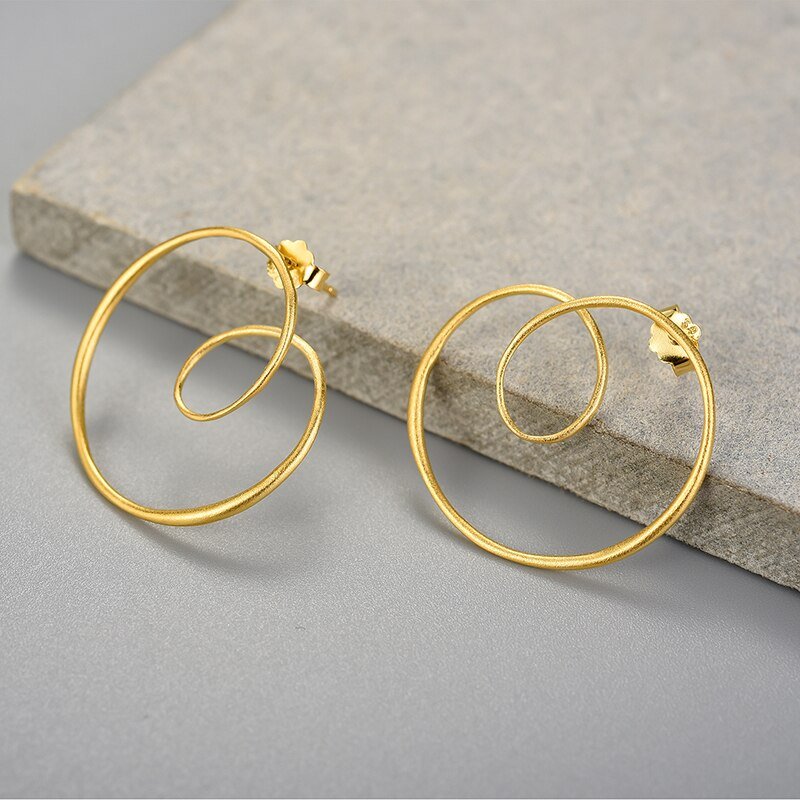 Spiralious - Stud Earrings