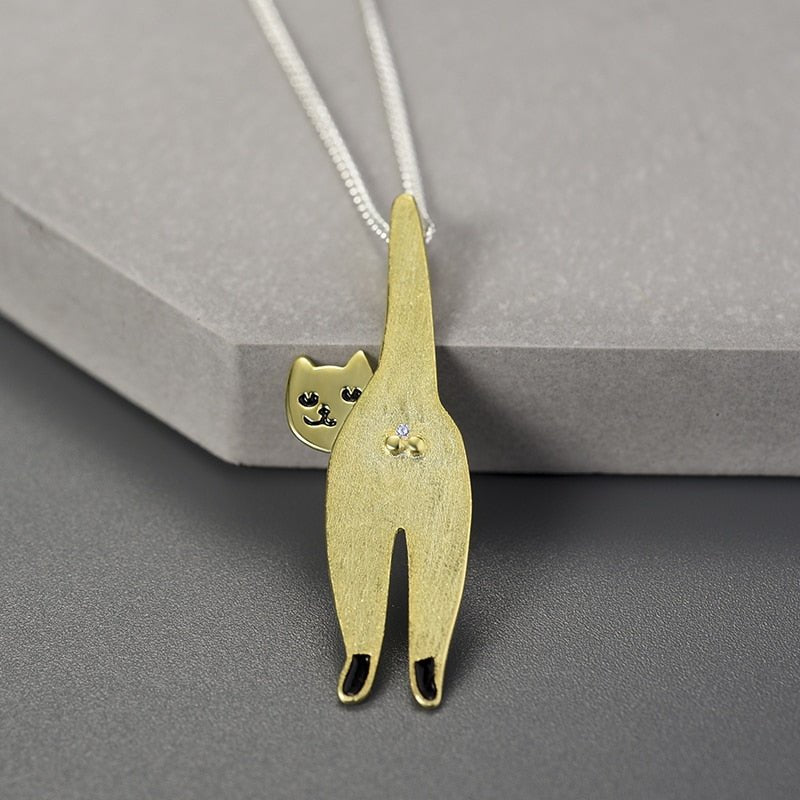 Confident Cat - Handmade Necklace