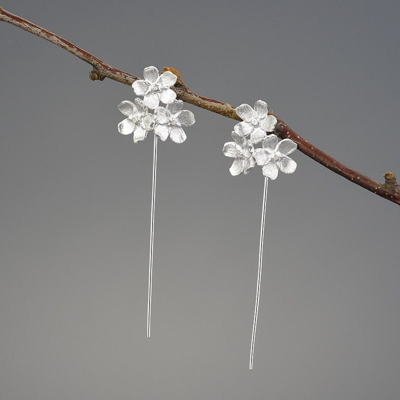 Forget-me-not Flower - Drop Earrings