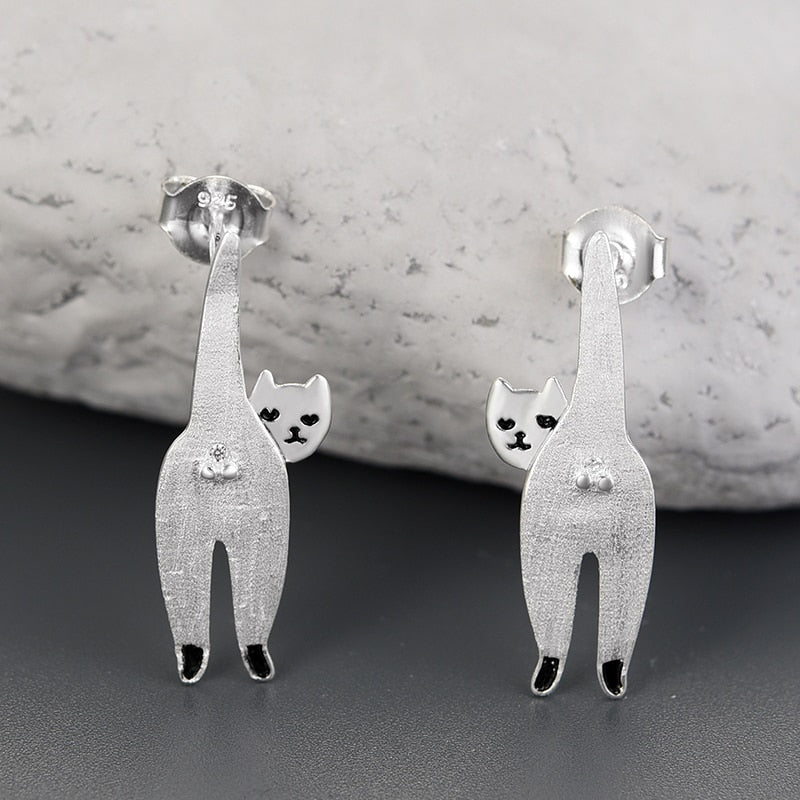 Confident Cat - Stud Earrings