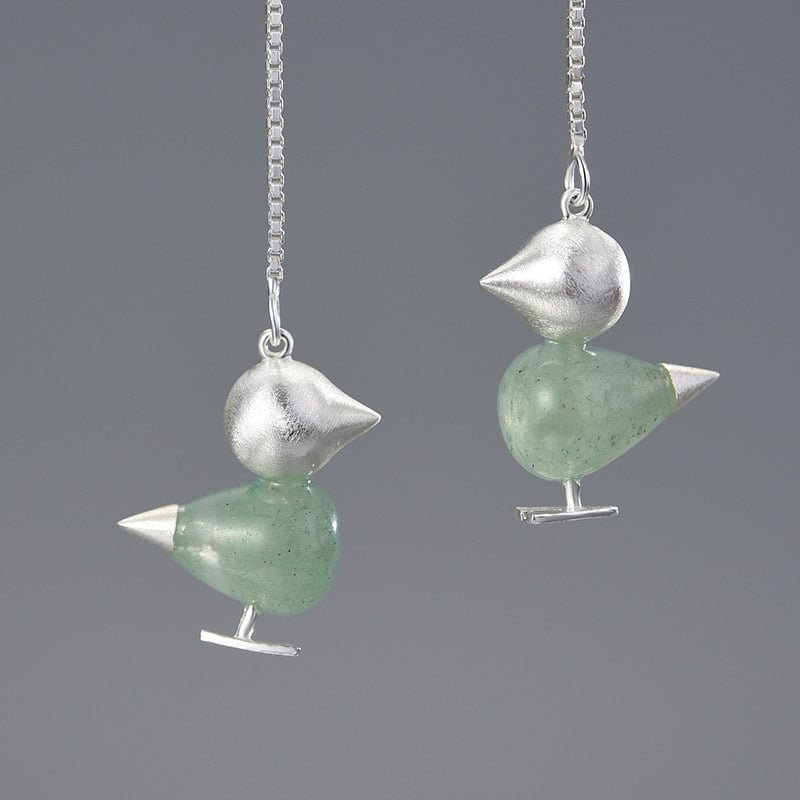 Lapis Birdie - Dangle Earrings