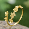 Small Forget-me-not Flowers - Adjustable Ring