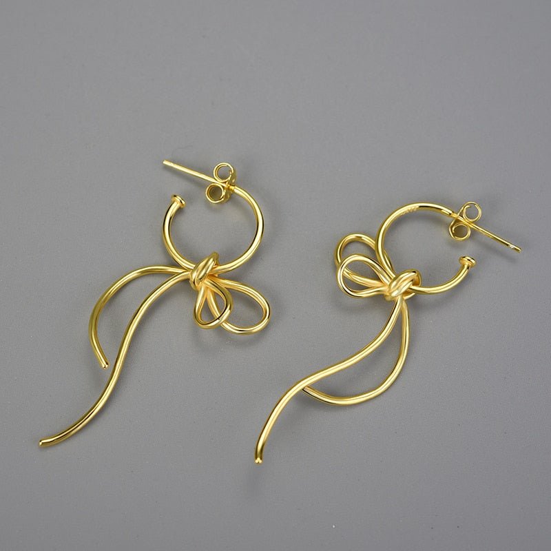 Shoelace Knot - Dangle Earrings