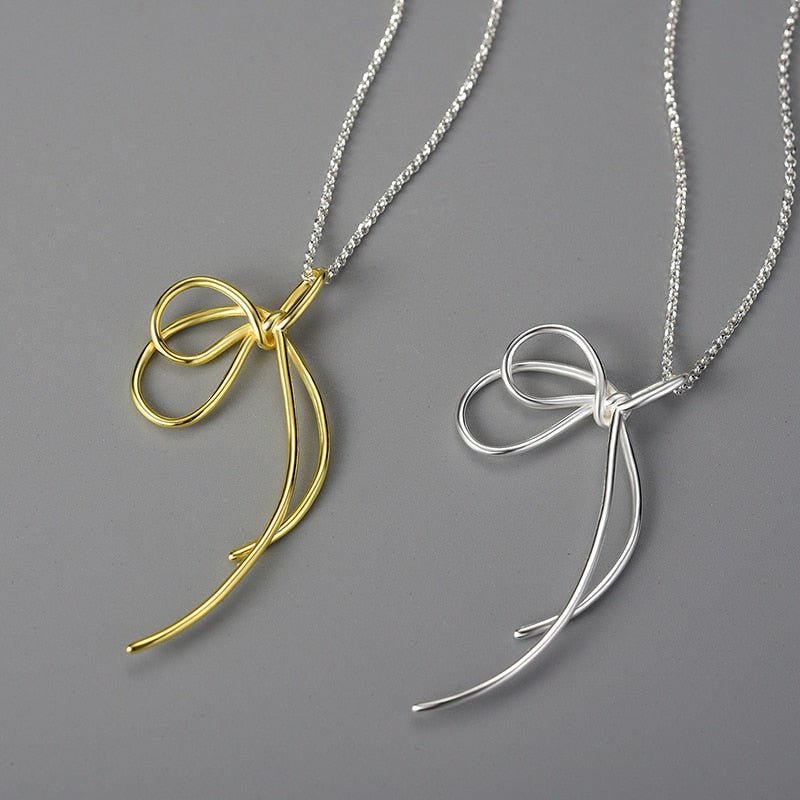 Shoelace Knot - Handmade Necklace