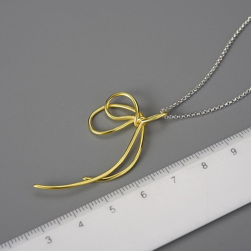 Shoelace Knot - Handmade Necklace