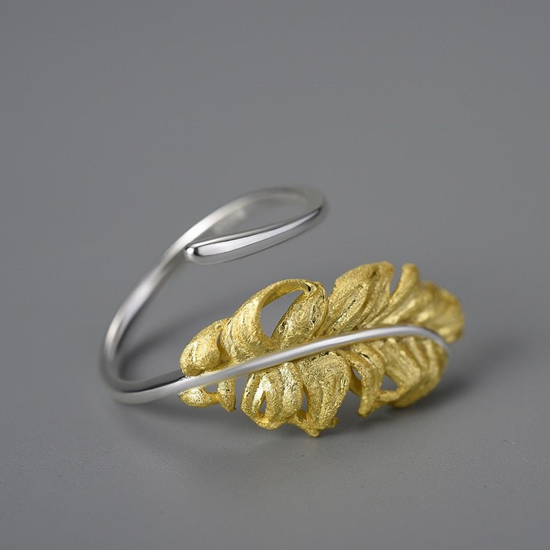 Vintage Feather - Adjustable Ring