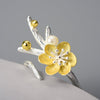 Flor de invierno - Anillo ajustable