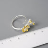 Flor de invierno - Anillo ajustable