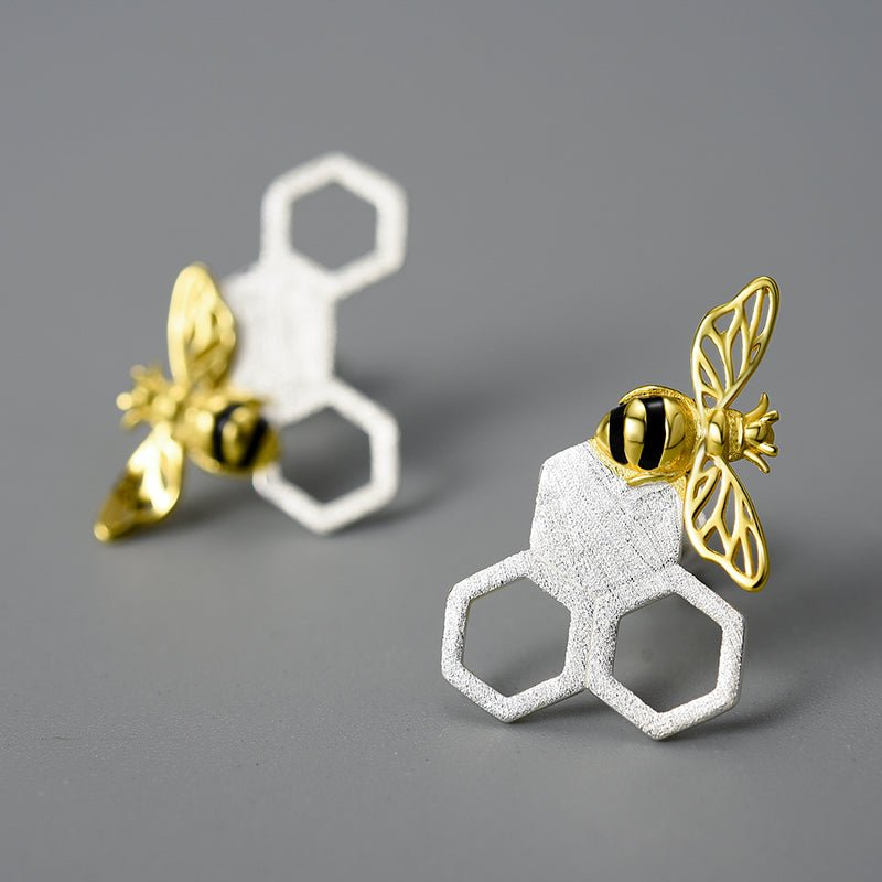 Honeybee Guard - Orecchini a bottone
