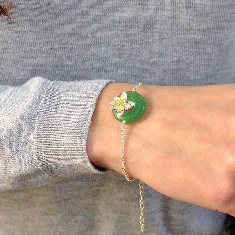 Whispering Lotus - Handmade Bracelet - MetalVoque