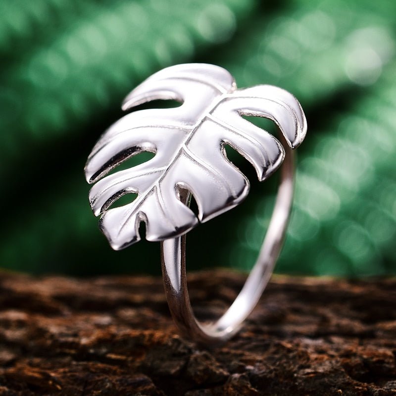 Monstera Petit - Adjustable Ring | NEW - MetalVoque