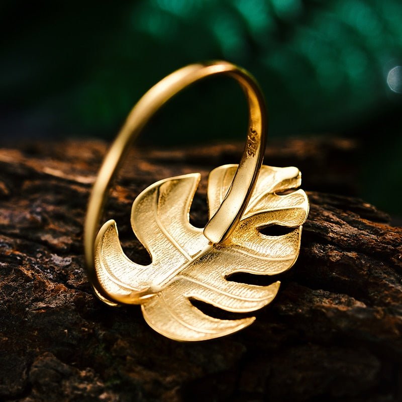 Monstera Petit - Adjustable Ring | NEW - MetalVoque