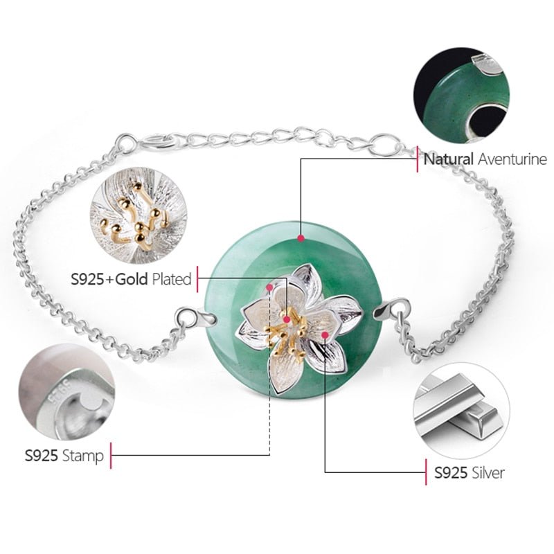 Whispering Lotus - Handmade Bracelet - MetalVoque